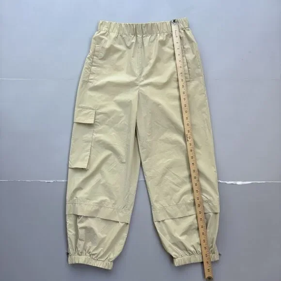 Tibi Women Small Powder Nylon Pull On High Rise Cargo Wilt Jogger Elastic Waist - Picture 7 of 13